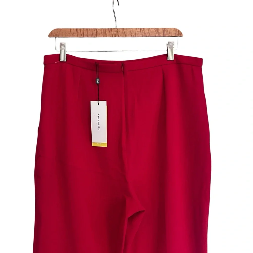 Karen Millen Red Straight Leg Pants - Picture 8 of 10